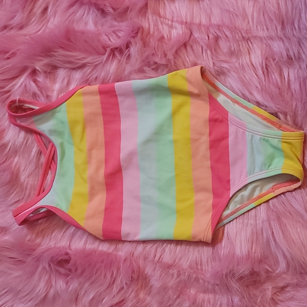 Children's place. Gently worn swim suit, girls 2T, multicolored